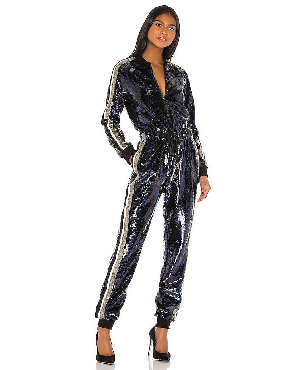 Pam \u0026 Gela Synthetic Sequin Jumpsuit in 