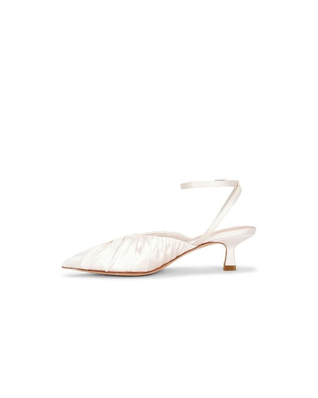 Loeffler Randall White Rio Kitten Heel