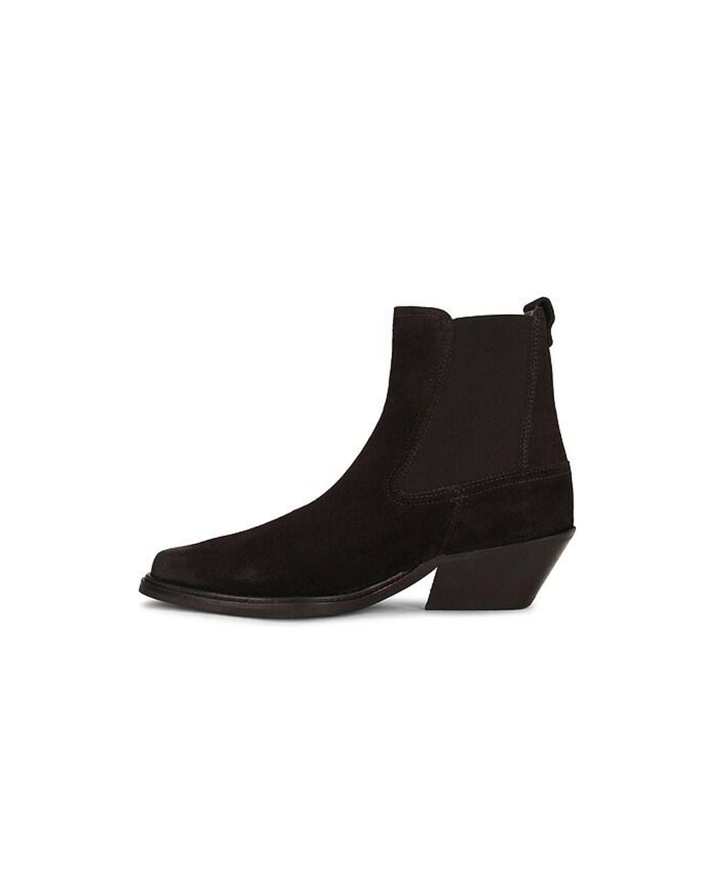 AllSaints Black Carter Suede Chelsea Boot