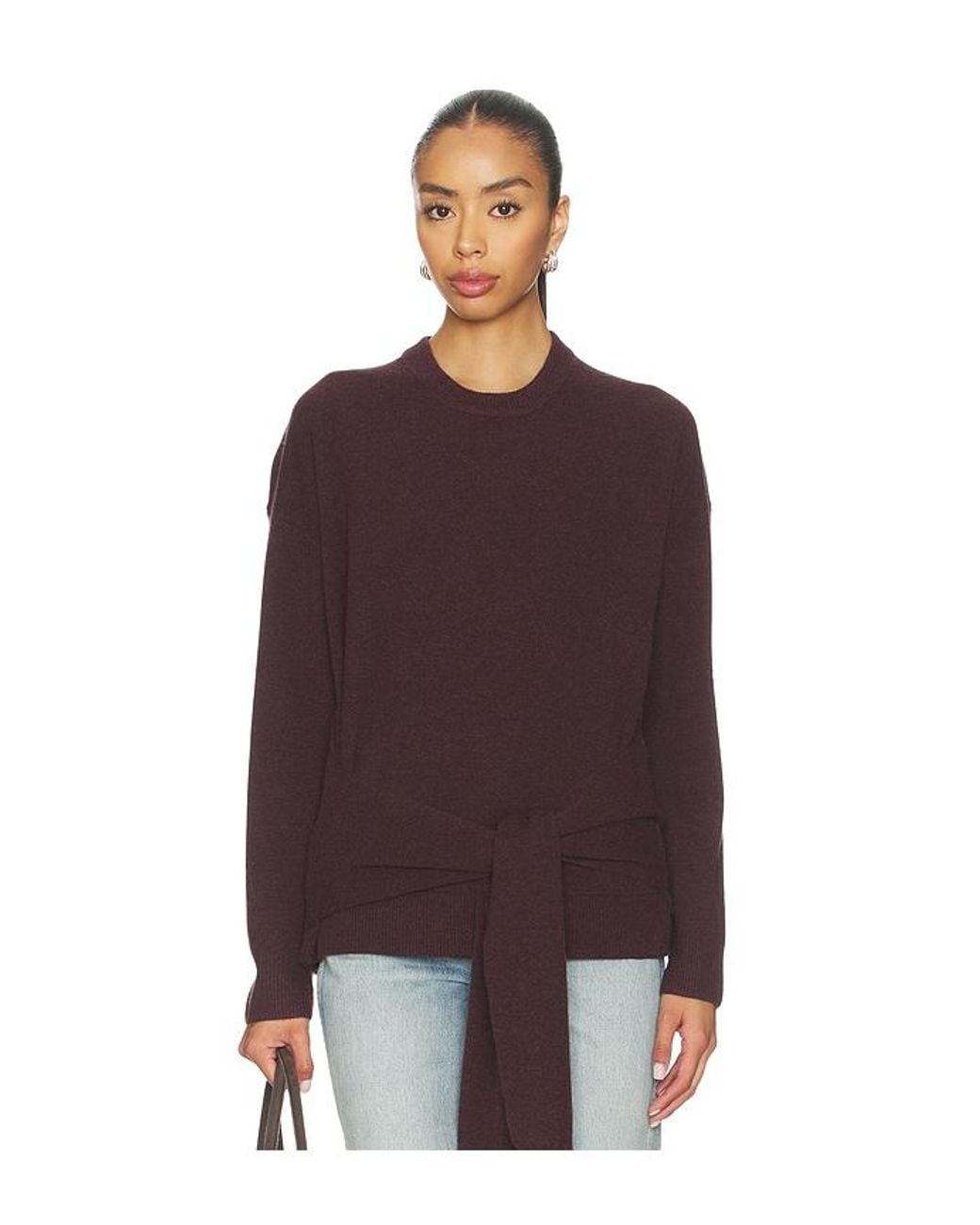 NAADAM Purple Premium Cashmino Crewneck Sweater