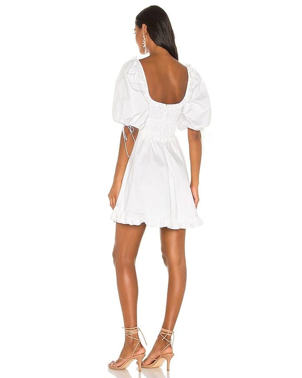 For Love & Lemons White Jackson Mini Dress