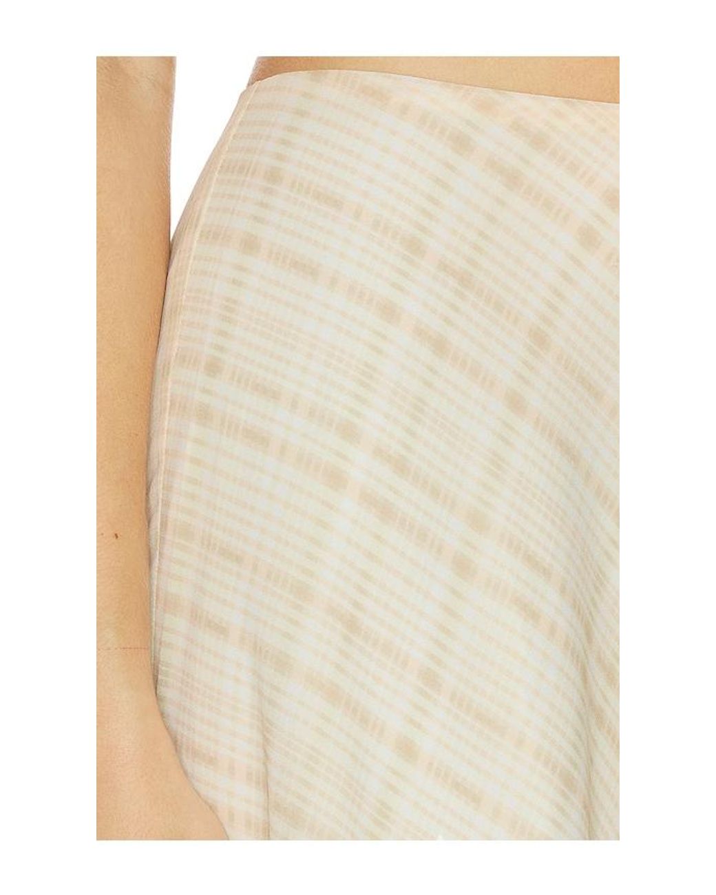 Lovers + Friends White Lucielle Midi Skirt