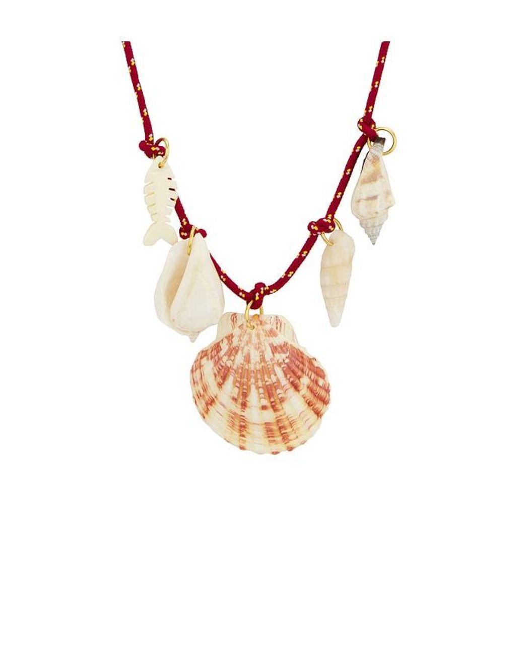 Timeless Pearly Red Halskette