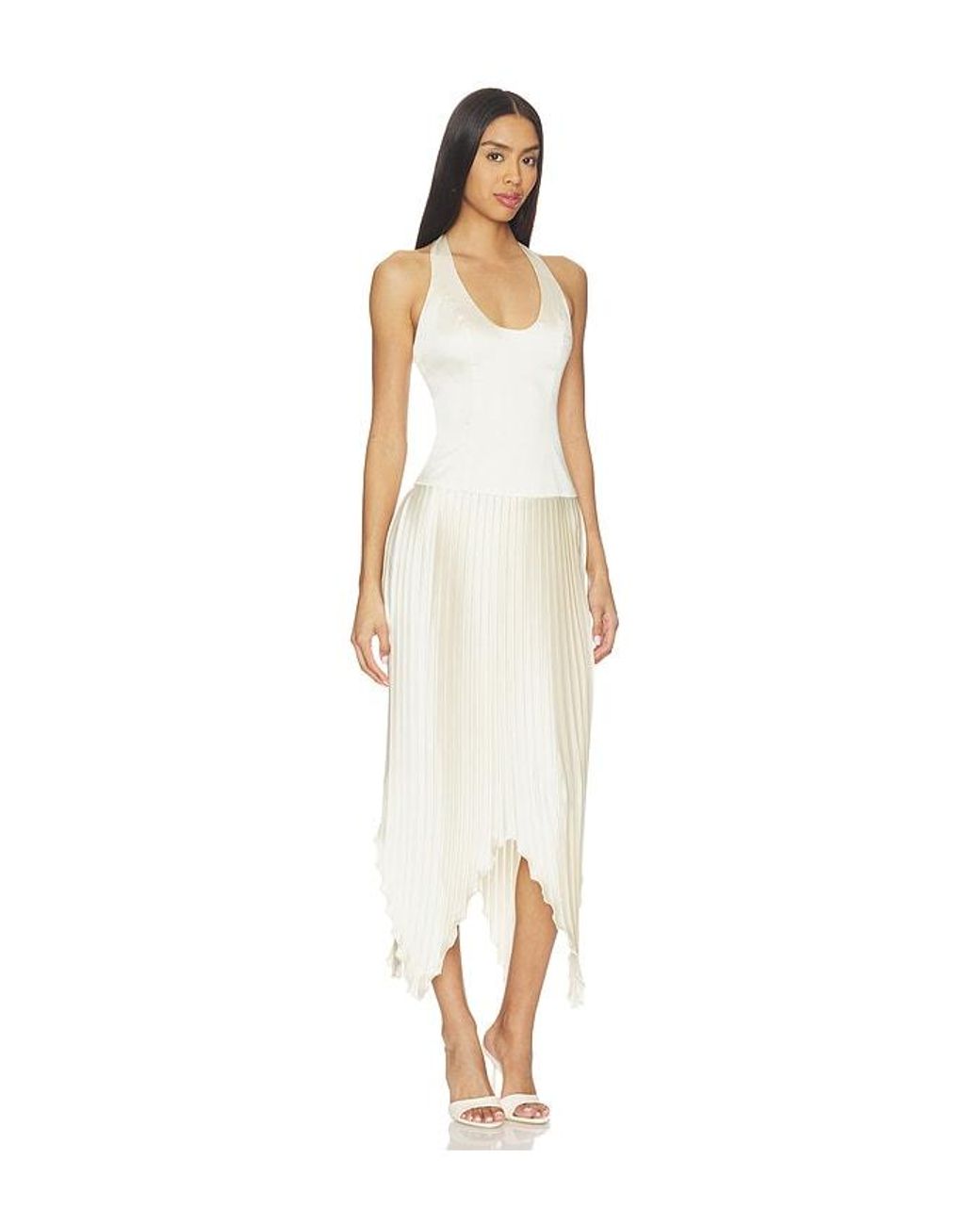 Lovers + Friends White Doris Midi Dress