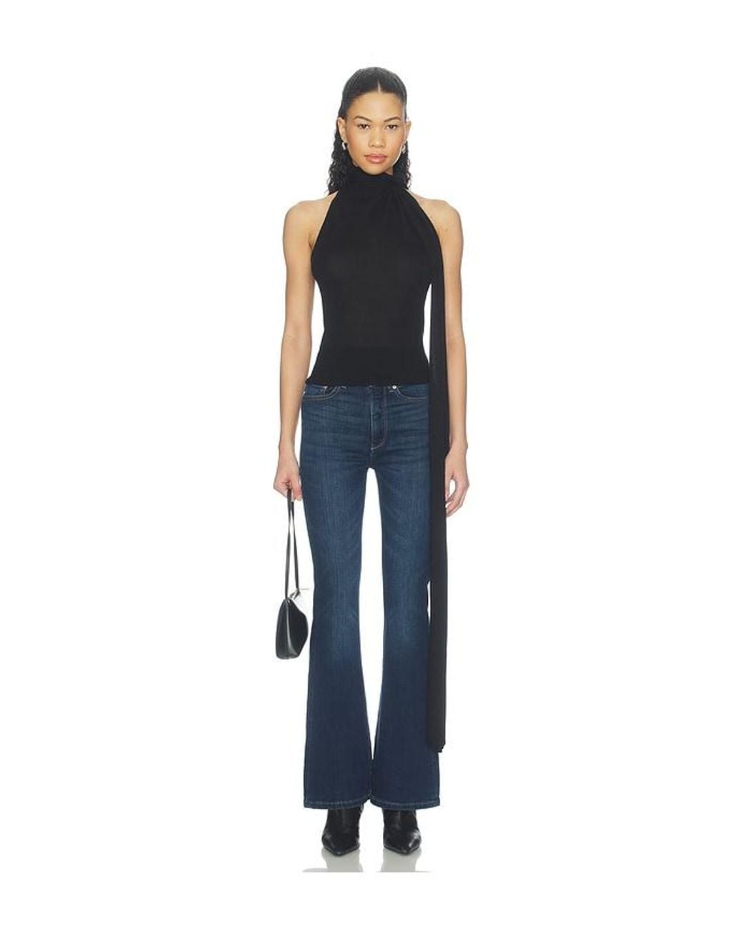 DL1961 Blue Scarf Tie Top