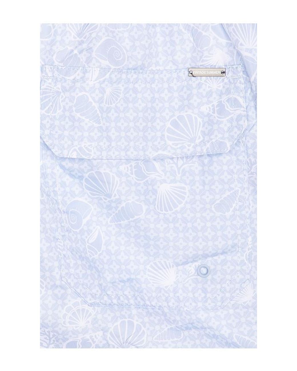 Vintage Summer Blue Ponji Swim Volleys for men