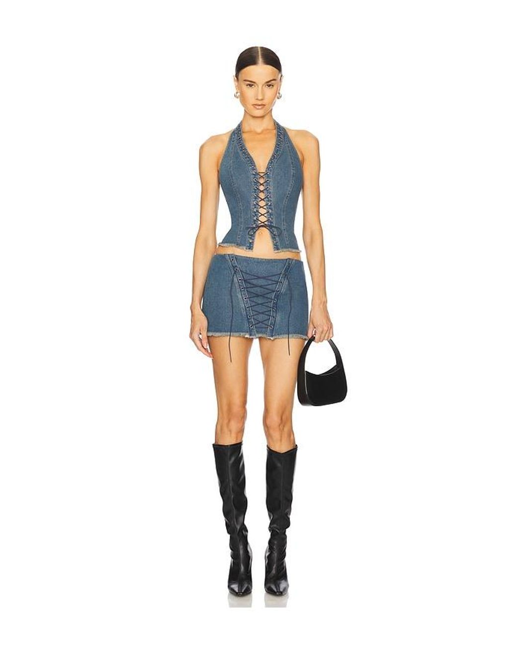 LOBA Blue Selma Top