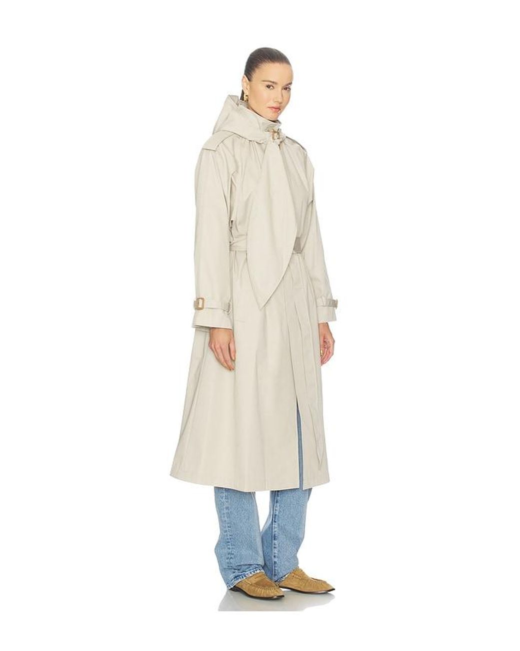 Polo Ralph Lauren White Twill Trench Jacket
