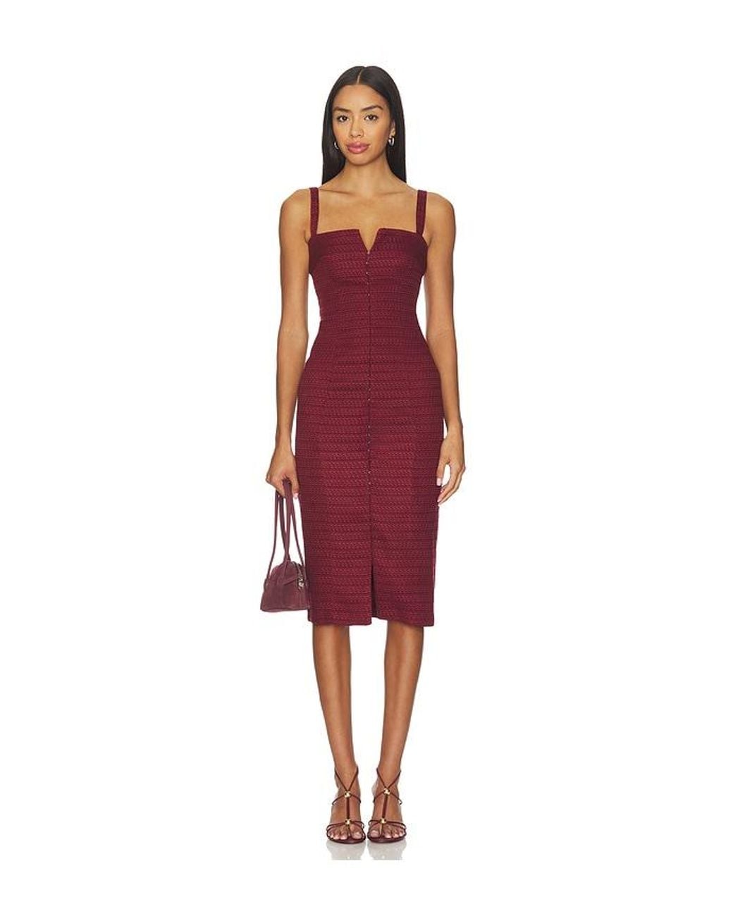 Amanda Uprichard Red Tisha Dress