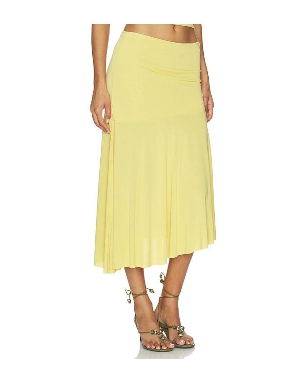 Nia Yellow Gioele Skirt