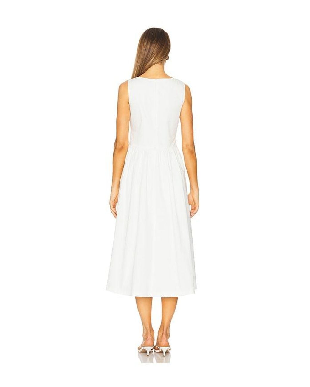 Elodie the Label White Lennon Poplin Dress