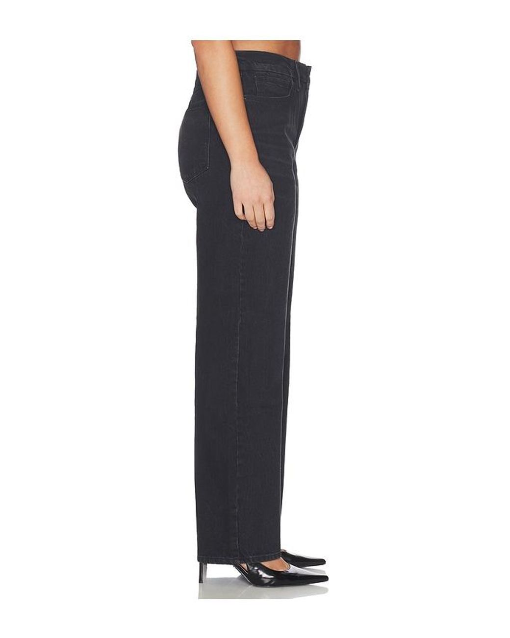 GOOD AMERICAN Black Good Petite 90S Relaxed Jeans