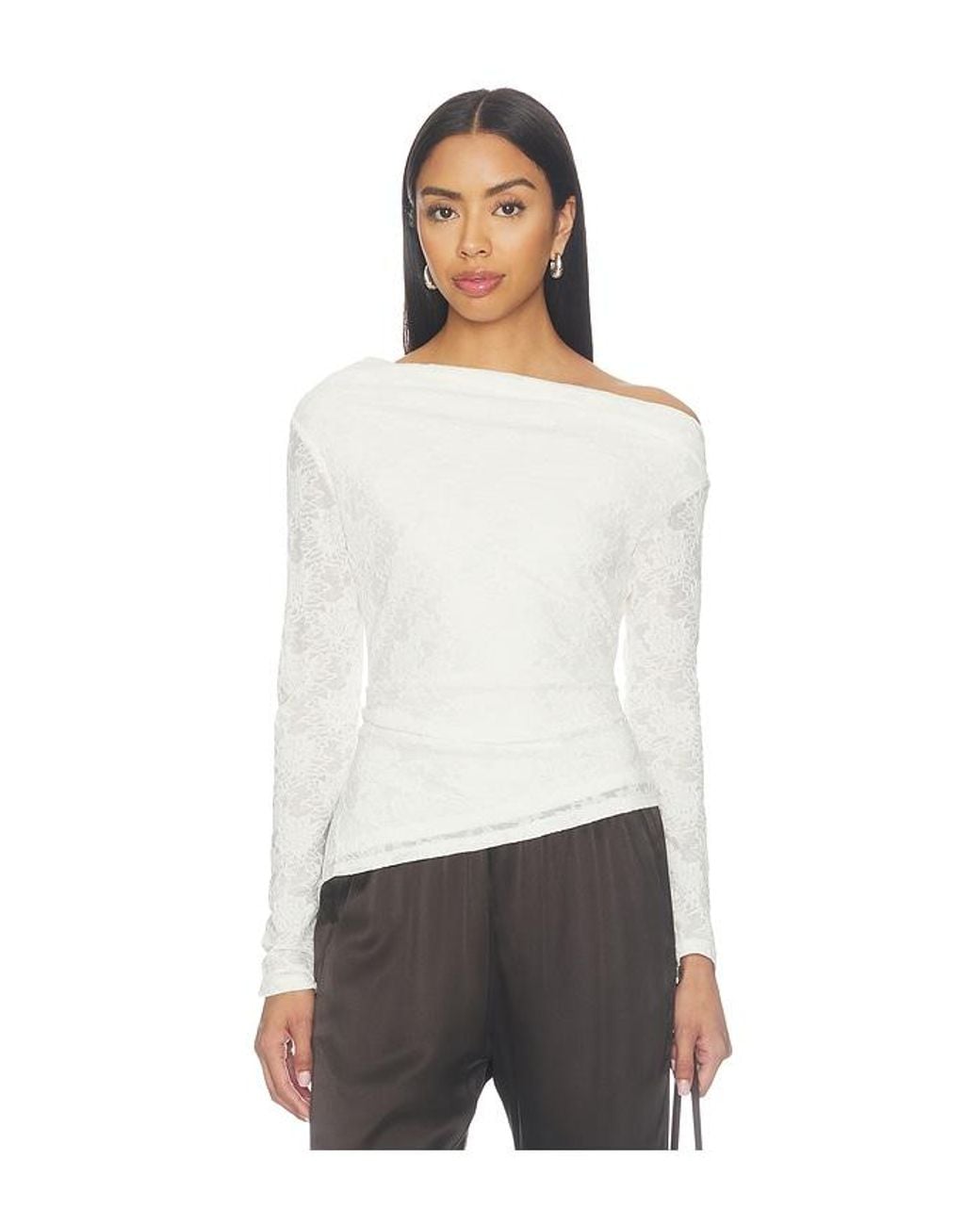 Astr White Miah Top