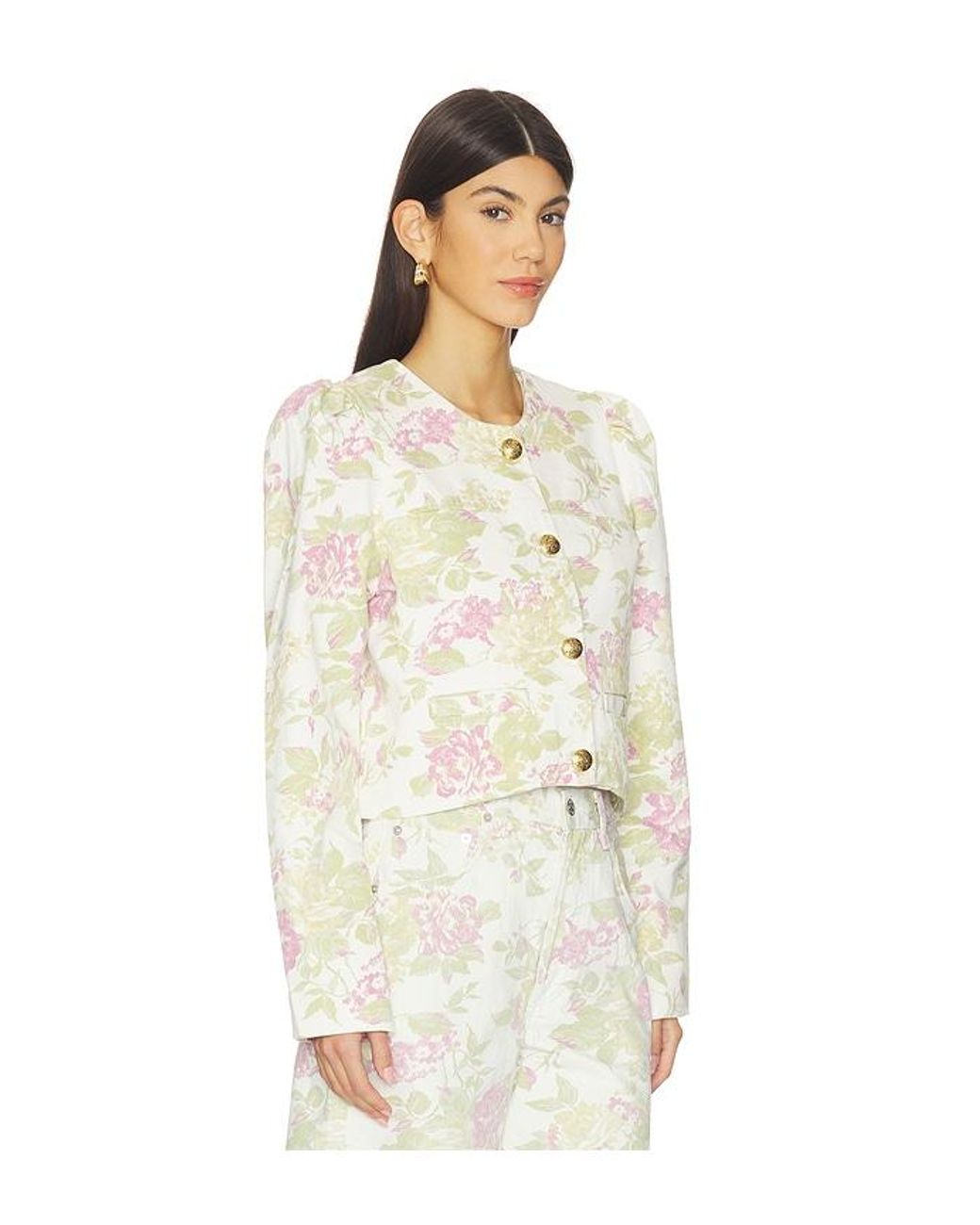 Citizens of Humanity White Anita Puff Sleeve Jacket