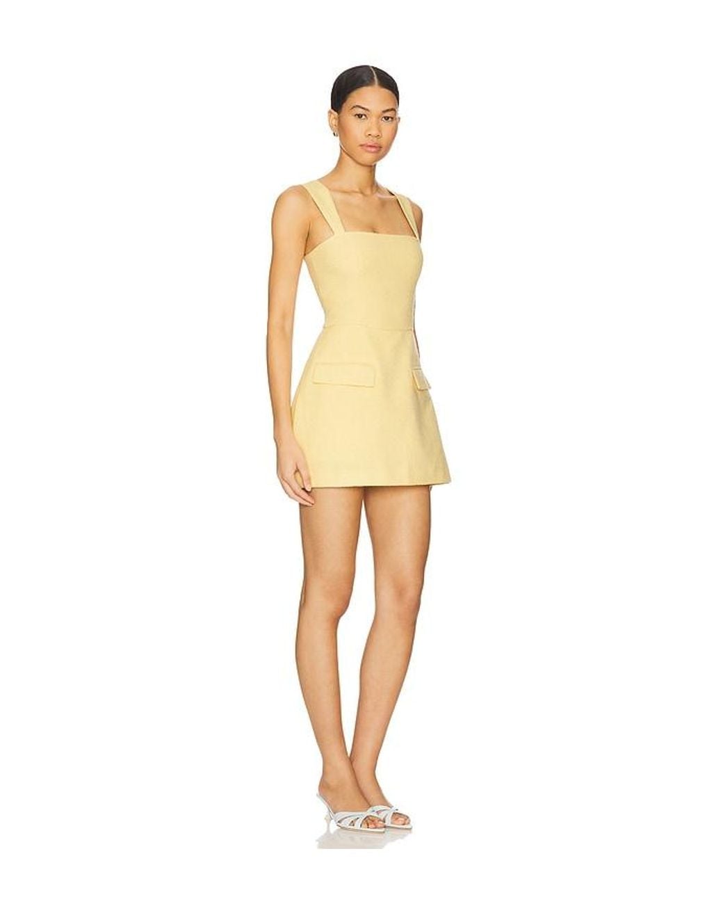 Amanda Uprichard Natural X Revolve Bethany Skort Romper