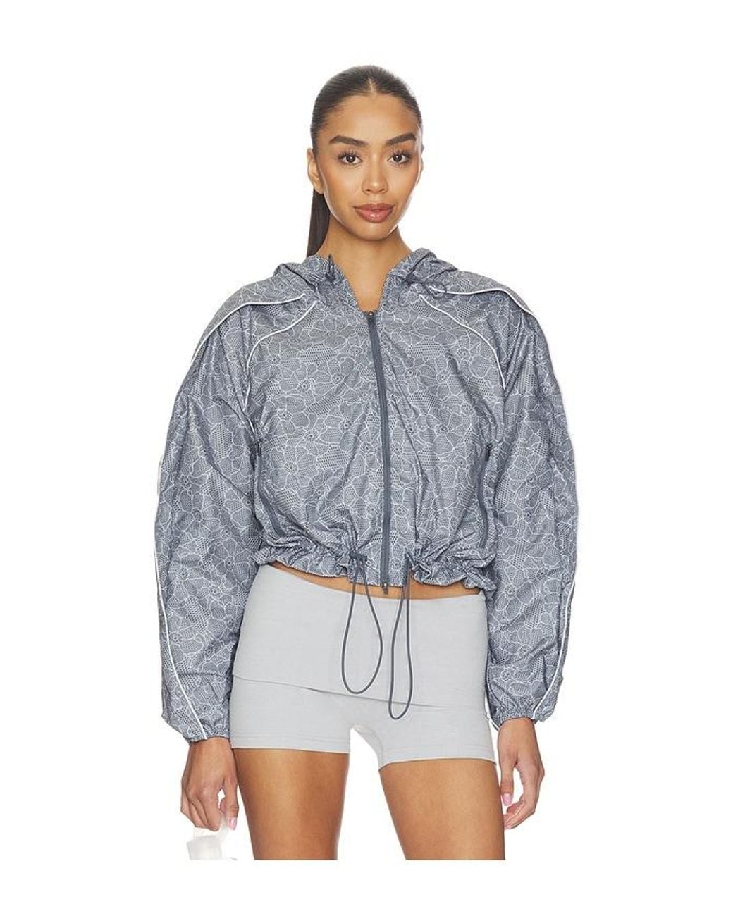 Adidas By Stella McCartney Blue Running Print Jacket