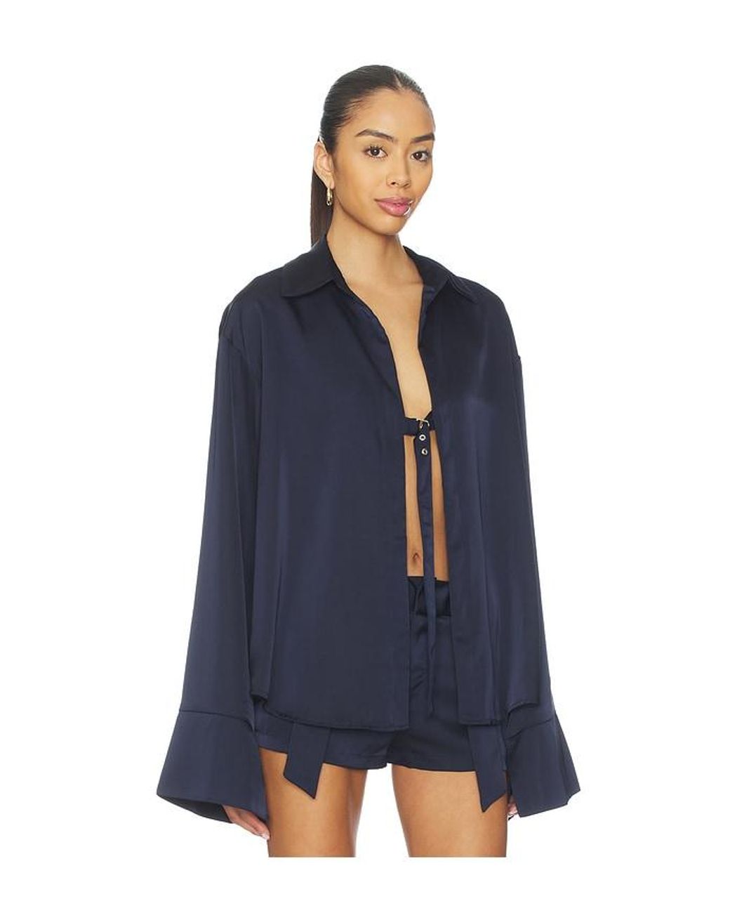 BY.DYLN Blue X Revolve Andi Shirt
