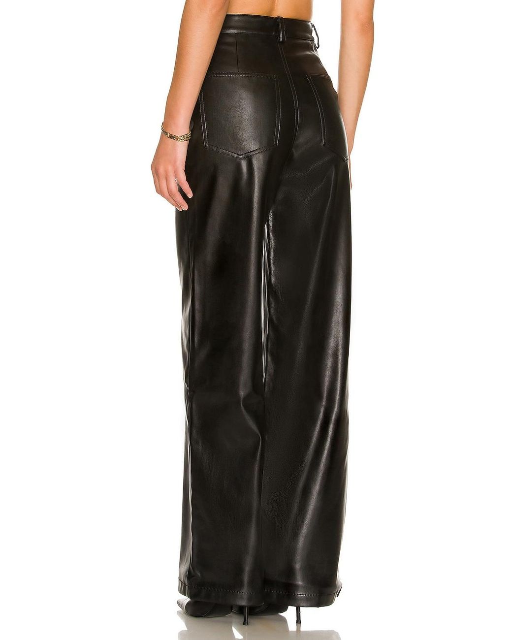 WeWoreWhat Vegan Leather High Rise Dad 