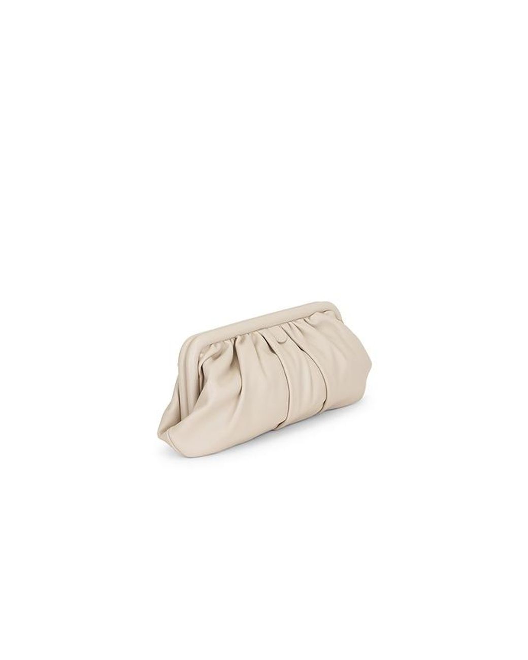 Olga Berg Natural Catherine Gathered Clutch
