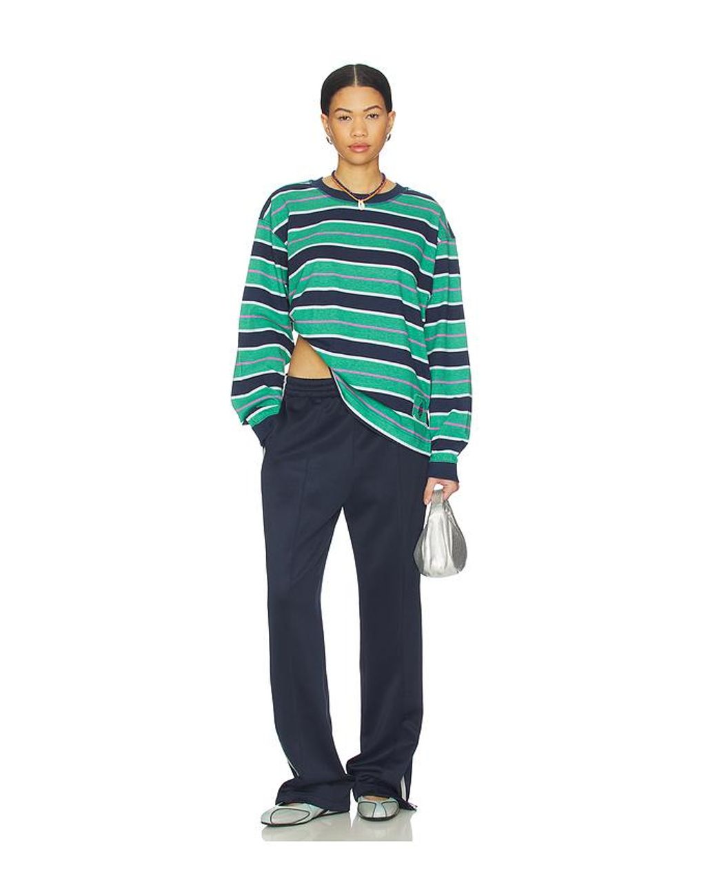 Free People Blue X Fp Movement Printed Hustle Layer