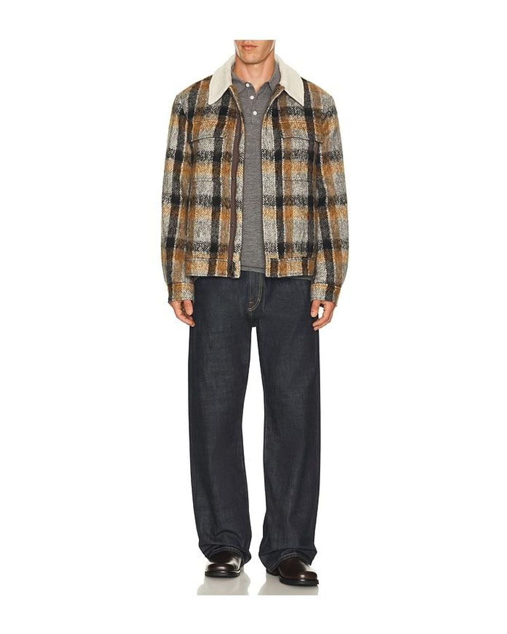Jonathan Simkhai Blue Ford Trucker Jacket for men