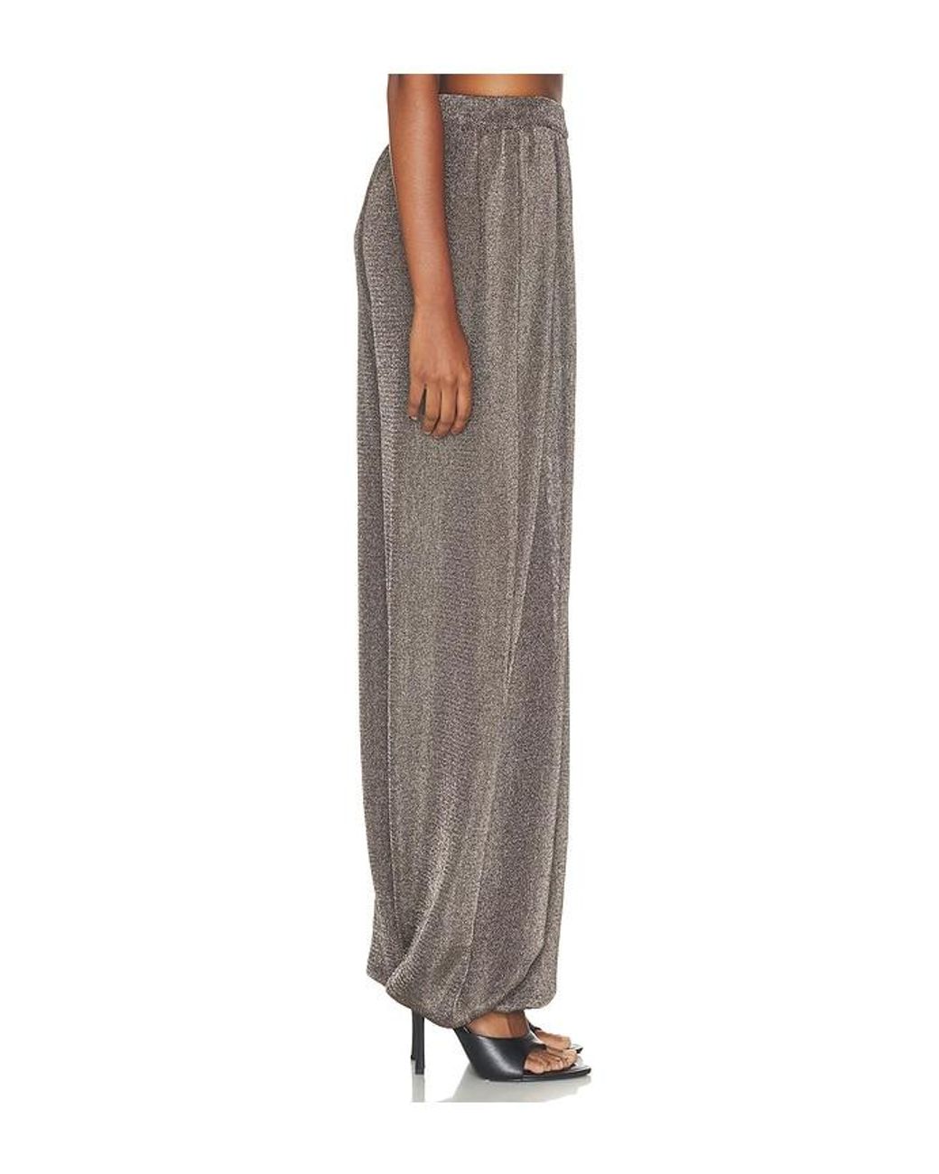 SER.O.YA Brown Esmerelda Metallic Knit Pant