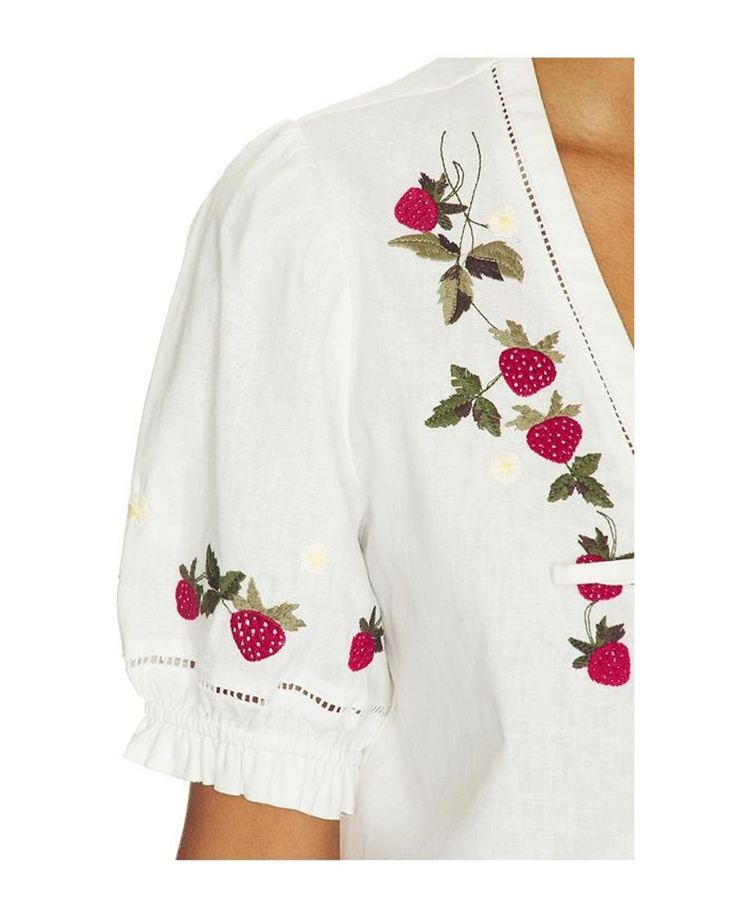 Sea White Calla Strawberry Top