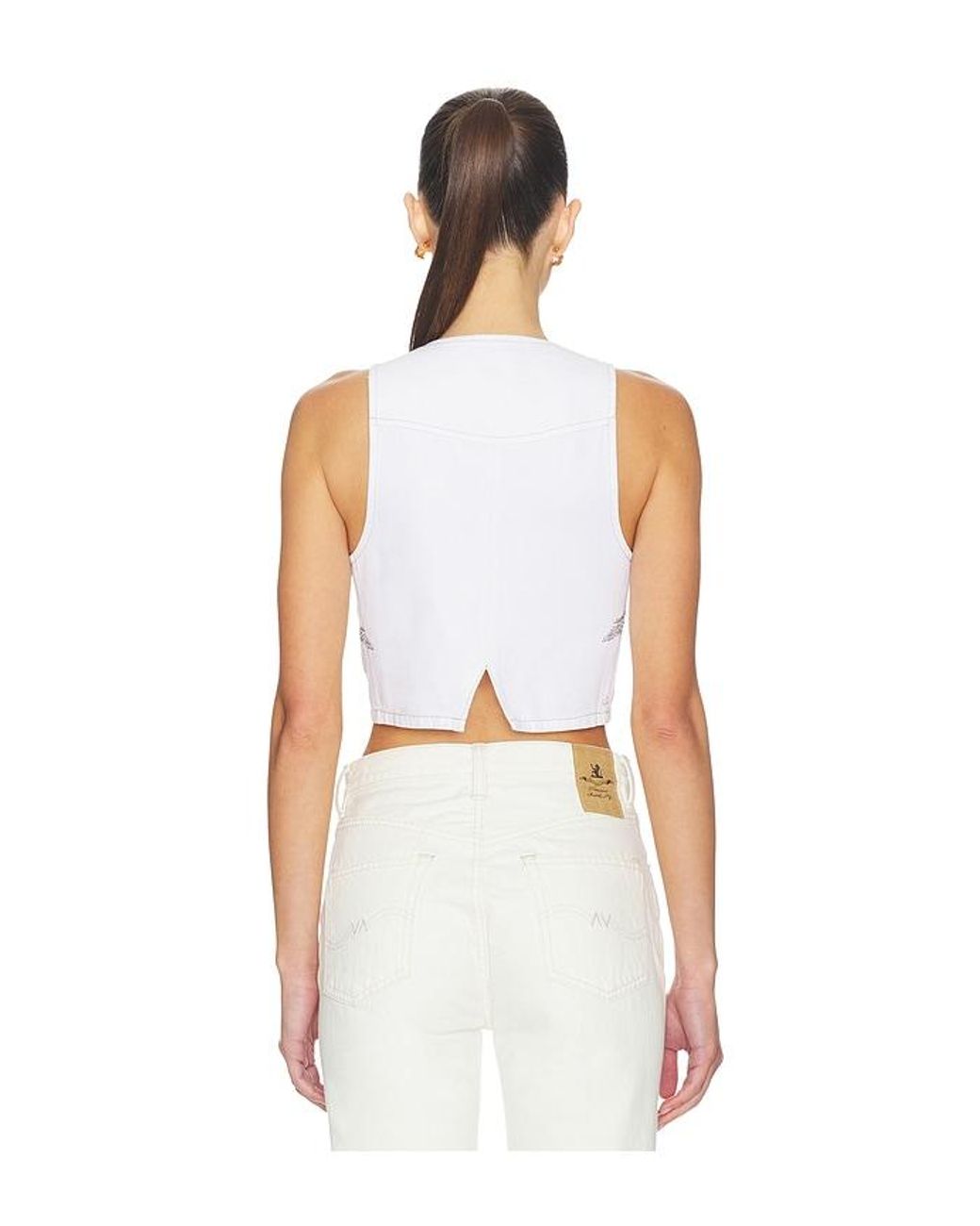 Urban Outfitters White Party Horse Vest