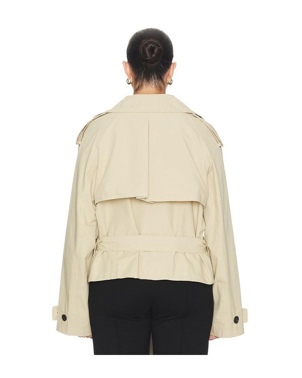 L'academie Natural 'Academie Kimmi Cropped Trench Jacket