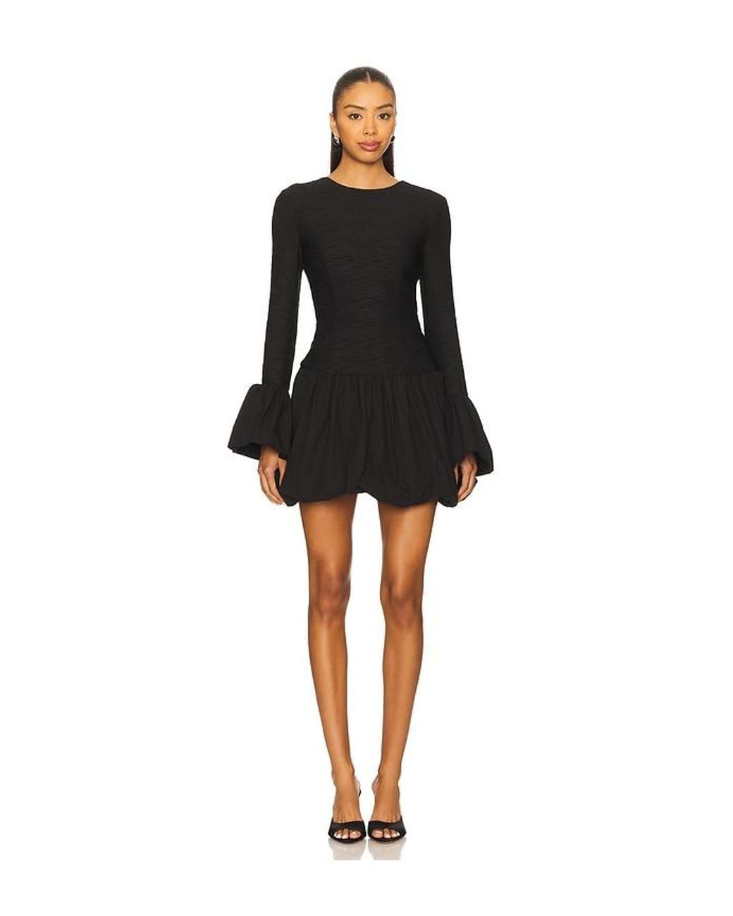 Elliatt Black Theodara Long Sleeves Mini Dress