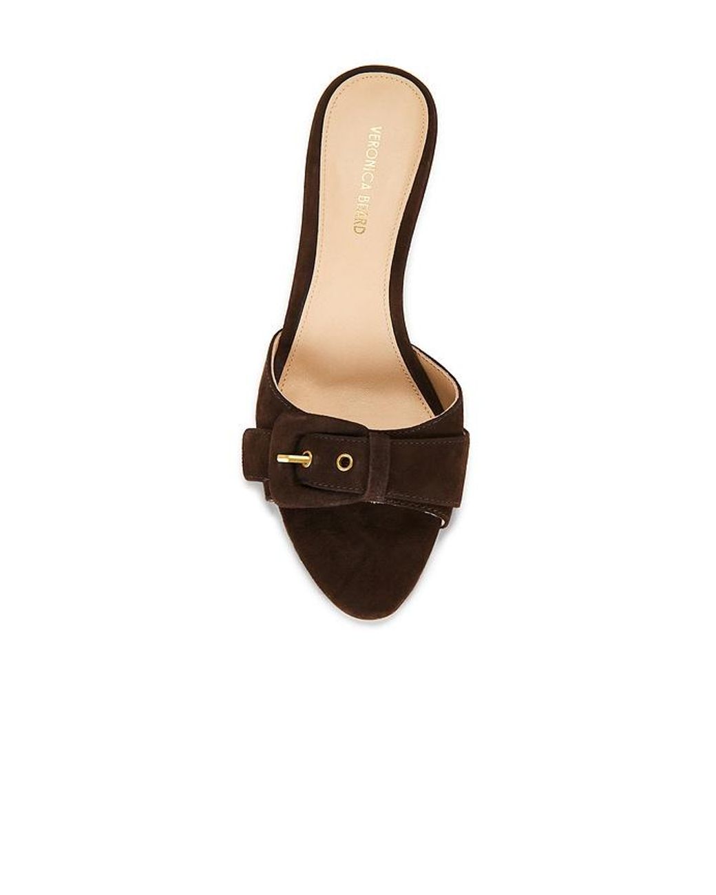 Veronica Beard Brown Tia Buckle Sandal