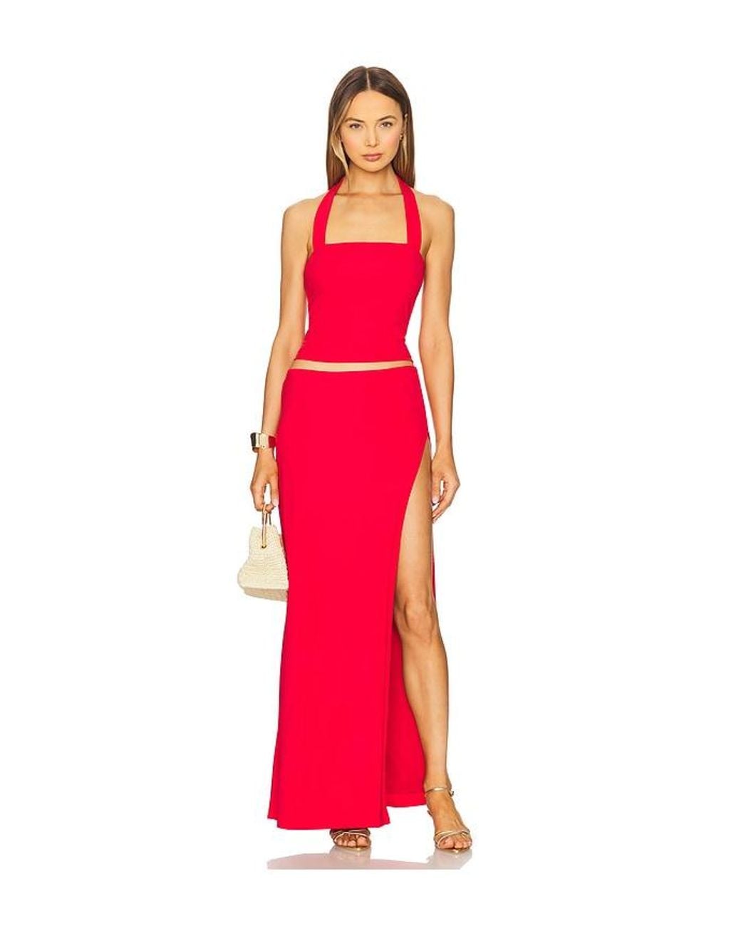 superdown Red Normi Skirt Set