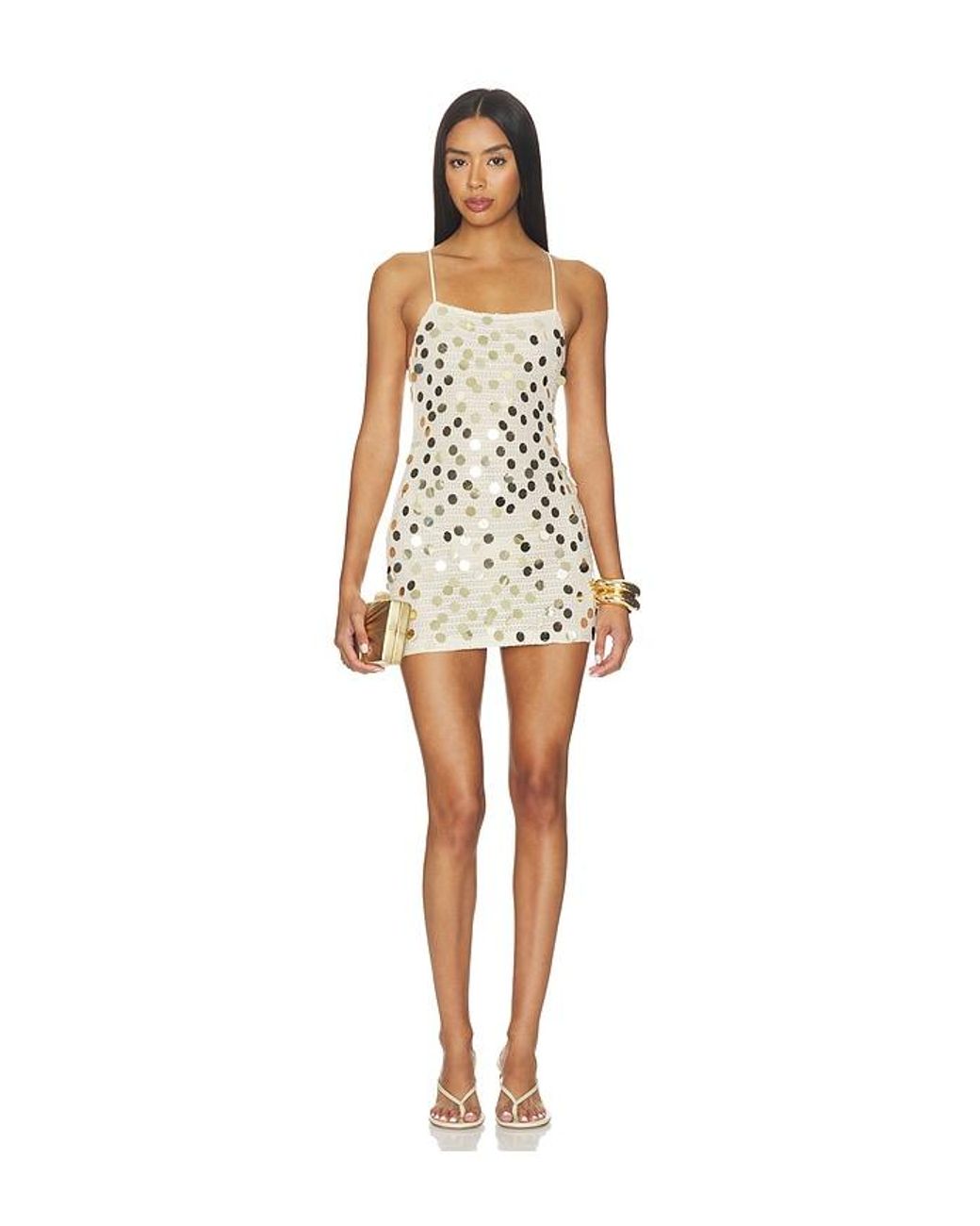 superdown White Arlett Mini Dress
