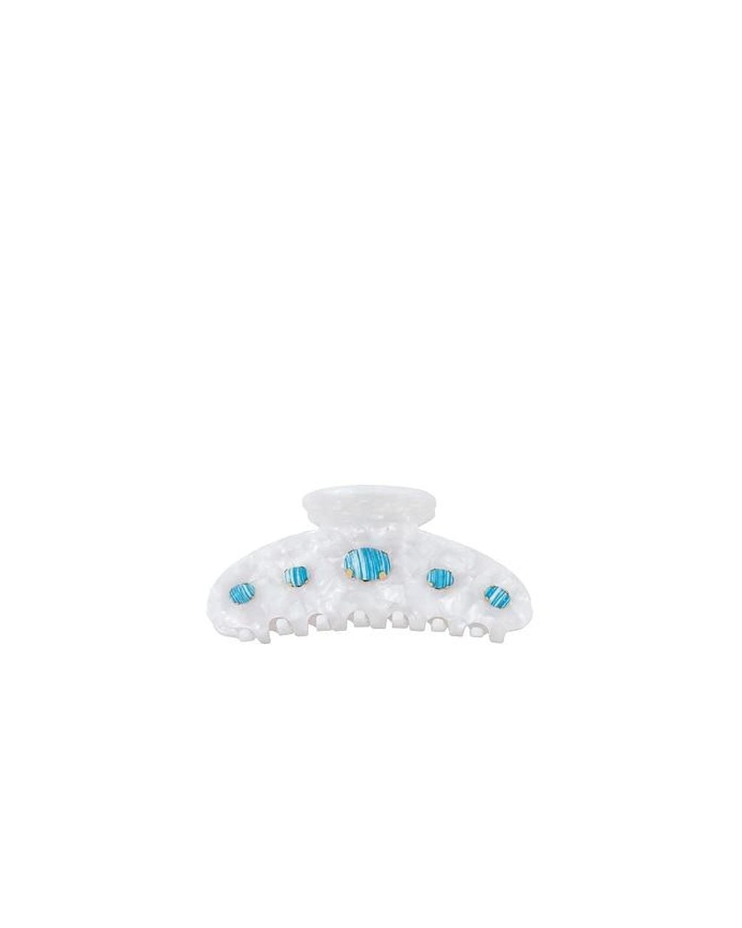 Lele Sadoughi Blue Large Cabochon Claw Clip