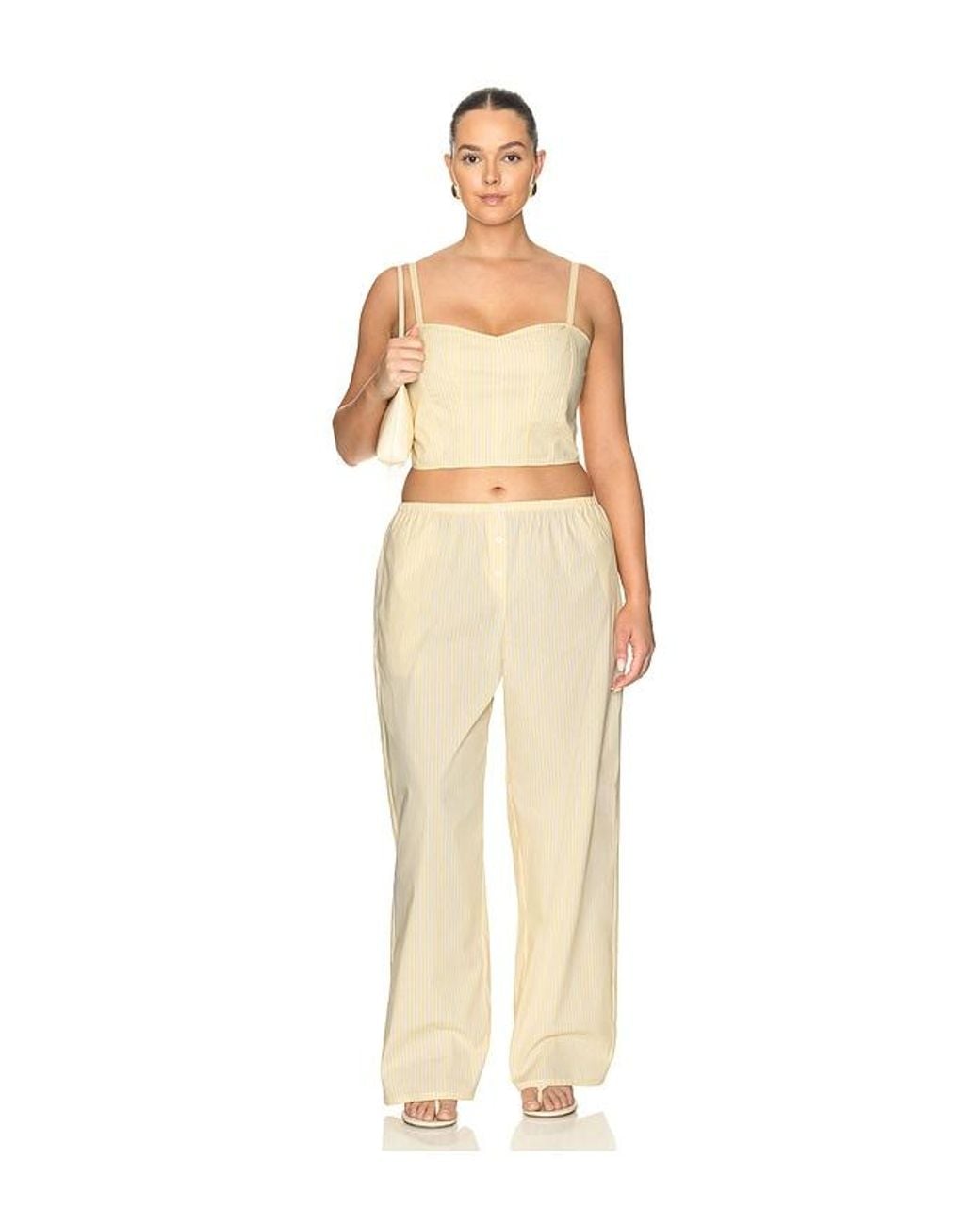 GOOD AMERICAN Natural Poplin Buster Cami Top
