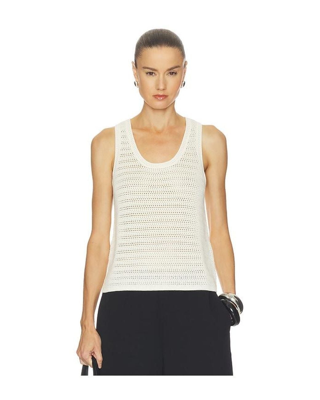 Anine Bing White Arie Tank
