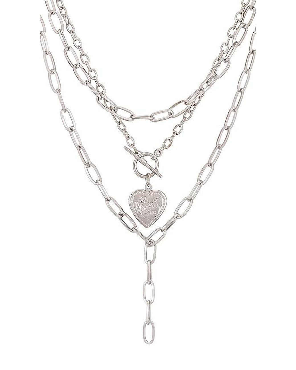 petit moments White Harp Necklace