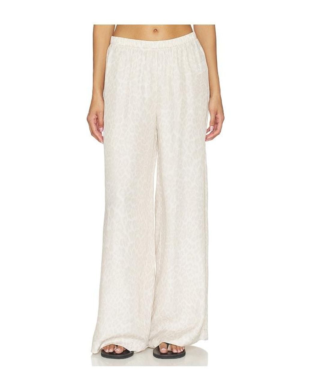Anine Bing White Roslyn Pant