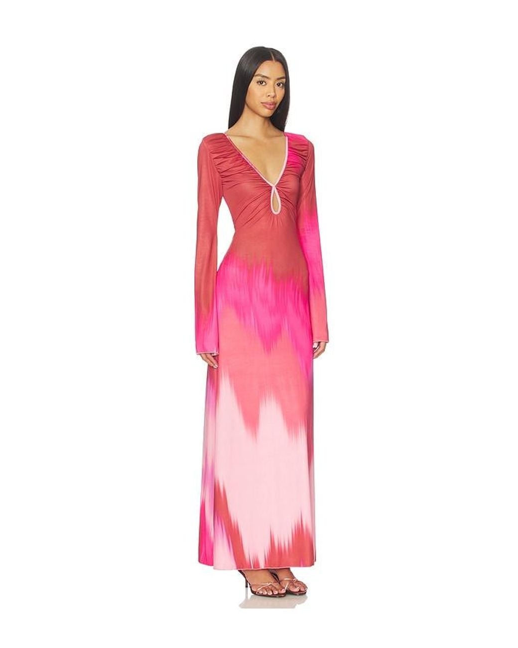 Eywasouls Malibu Pink Diana Bell Dress