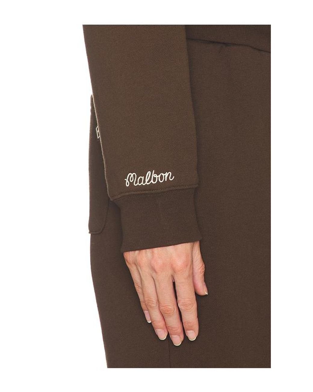 Malbon Brown Delilah Diamond Sweatshirt
