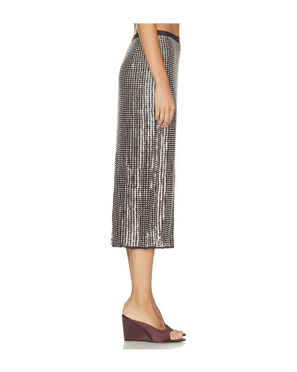 Rag & Bone Gray Lili Beaded Skirt