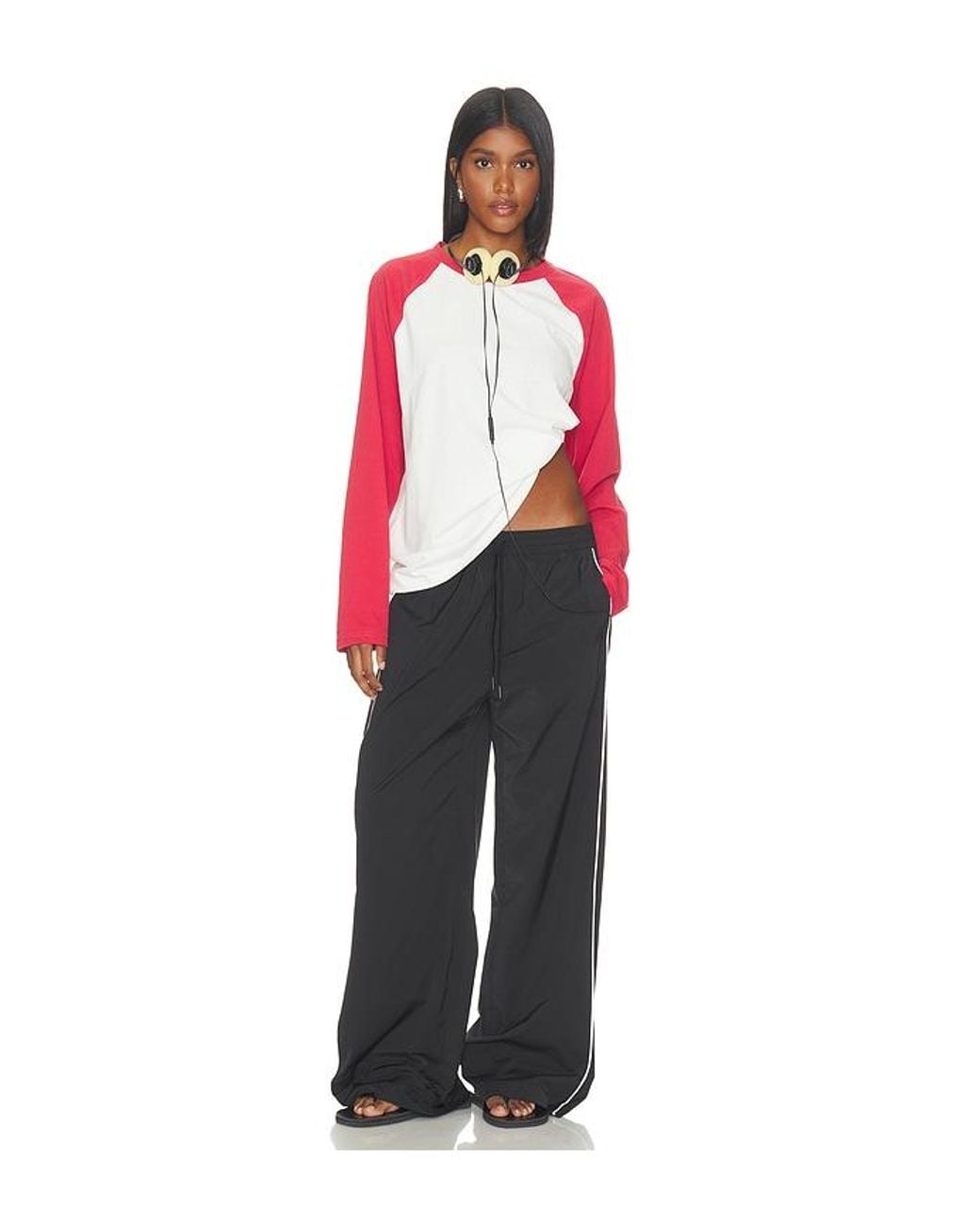GOOD AMERICAN Black The Sport Pants