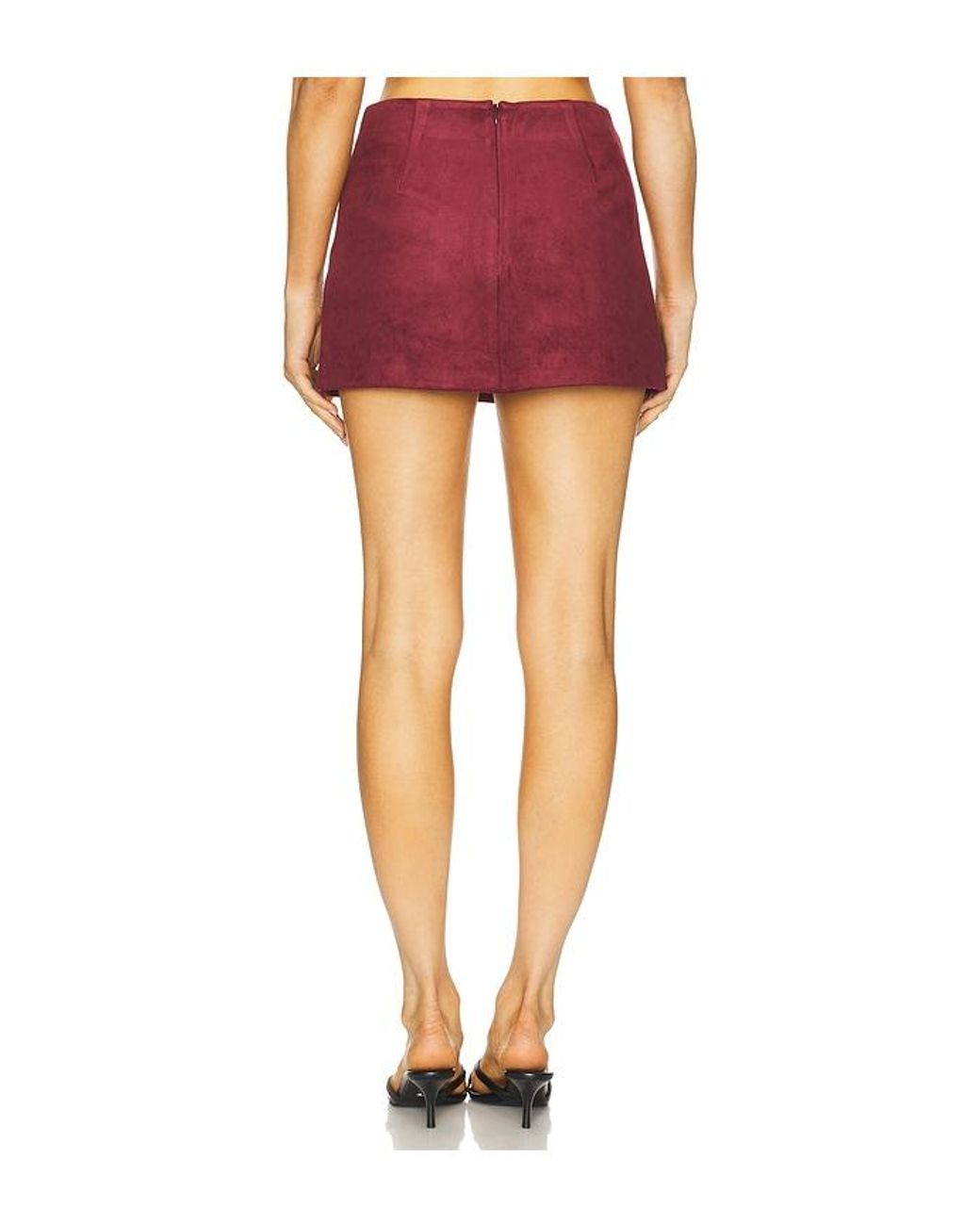 Amanda Uprichard Multicolor Dale Suede Skort