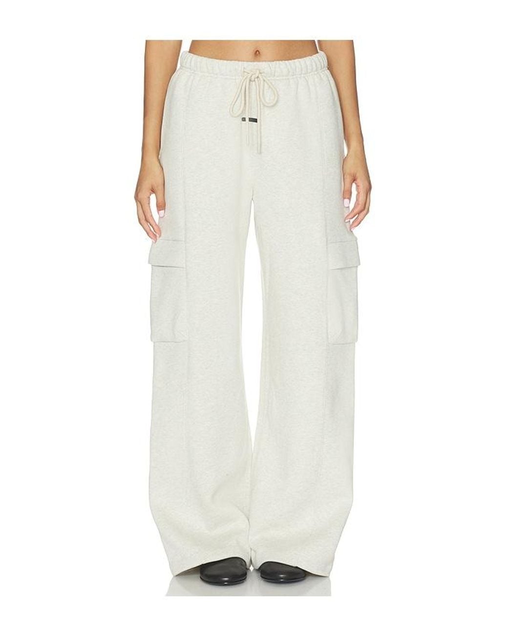 Fear Of God White Cargo Relaxed Sweatpant