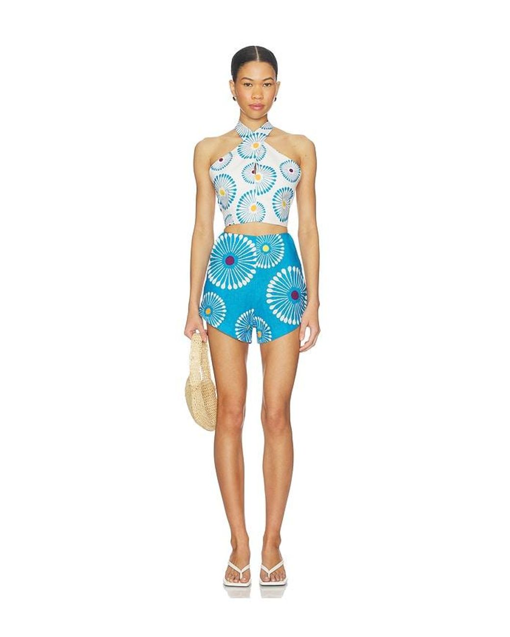 Cala De La Cruz Blue Ivy Top