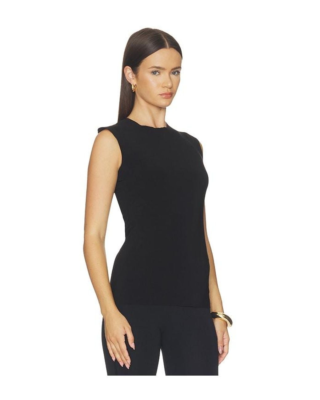 Norma Kamali Black X Lifestyle Sleeveless Top