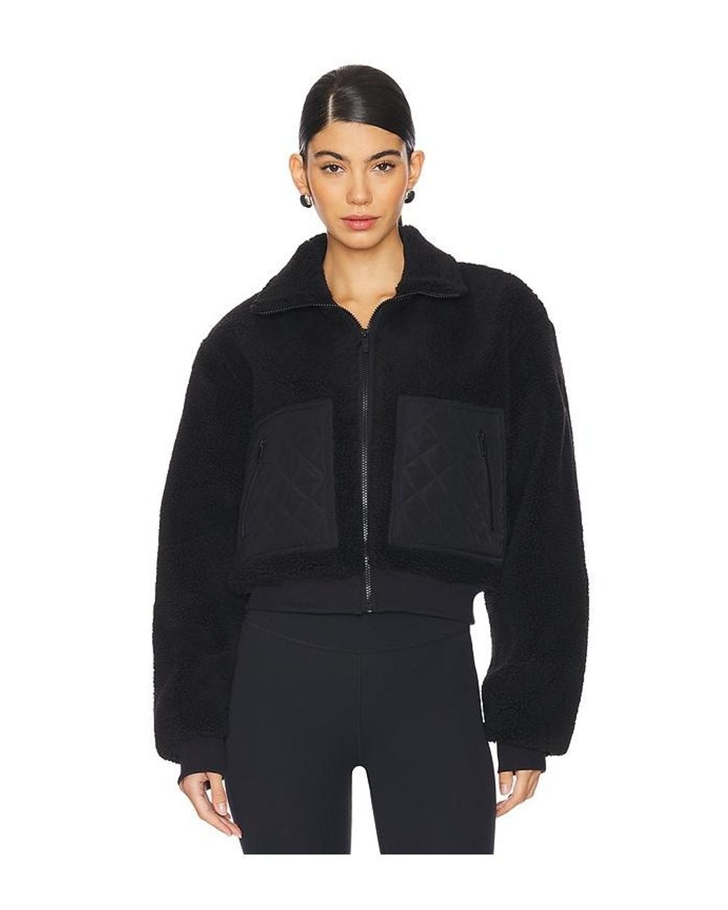alo Sherpa Edge Bomber Black XS alo Sherpa Edge Bomber Black XS 