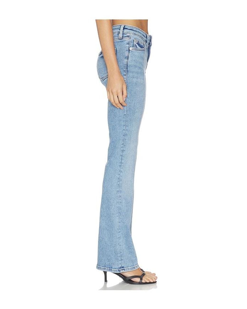 GOOD AMERICAN Blue Good Low Rise Boot Jeans