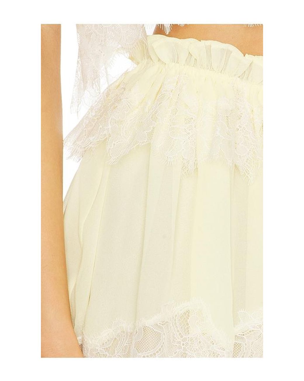 For Love & Lemons White Chante Bloomer Skort