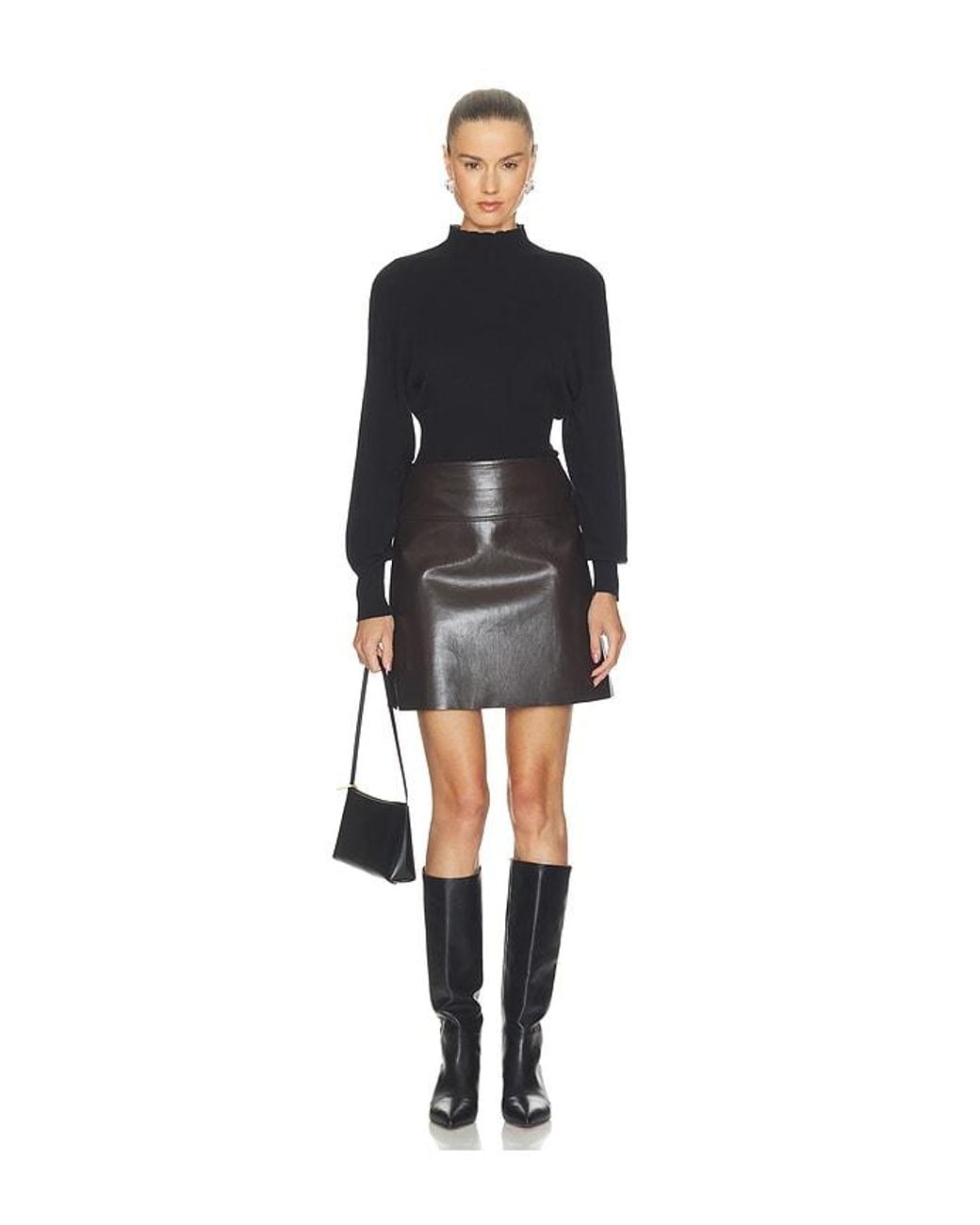 Citizens of Humanity Black Soraya Knee Length Skirt